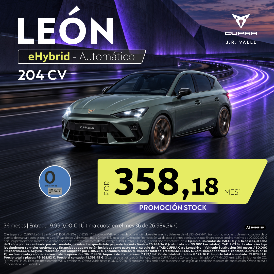 CUPRA VN Leon eHYBRID 35818 E octubre 26