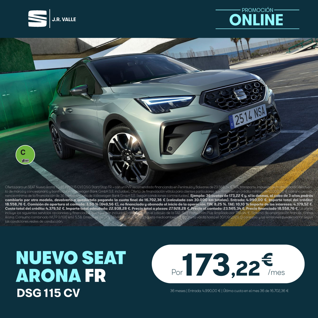 SEAT VN Nuevo Arona FR 17322E agosto 26