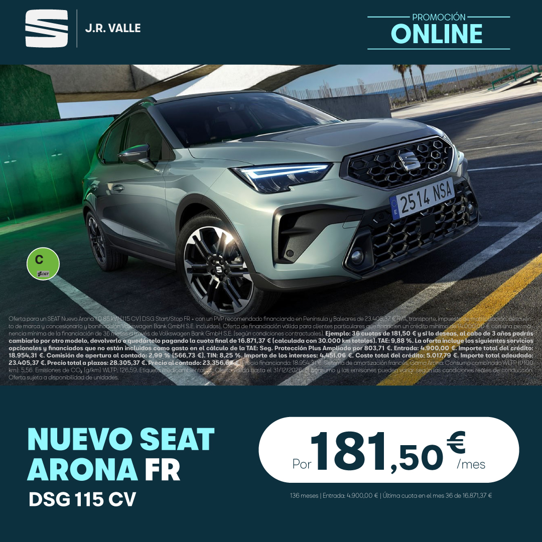 SEAT VN Nuevo Arona FR 18150E octubre 26