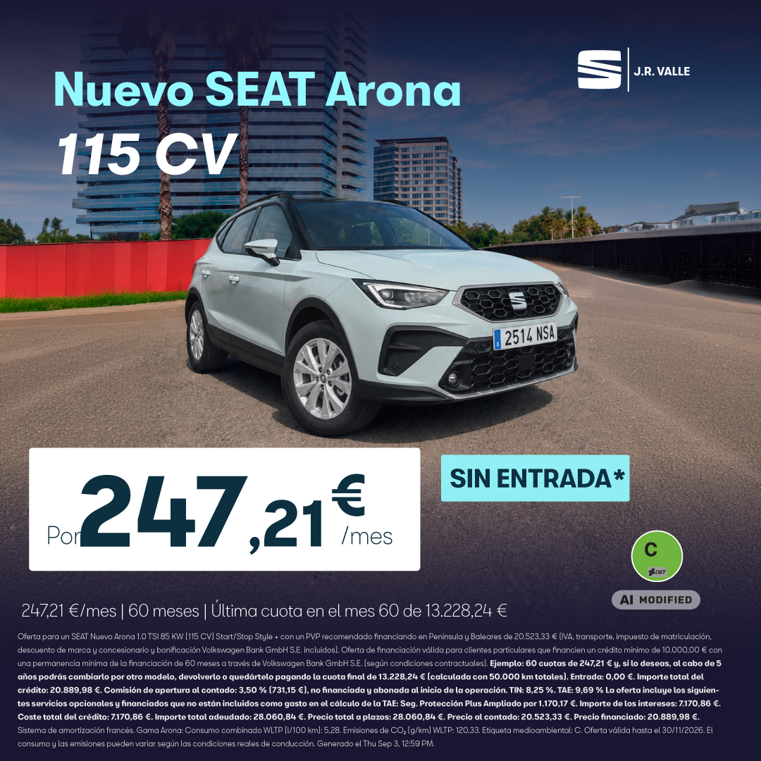 SEAT VN Nuevo Arona 24721 E septiembre 26