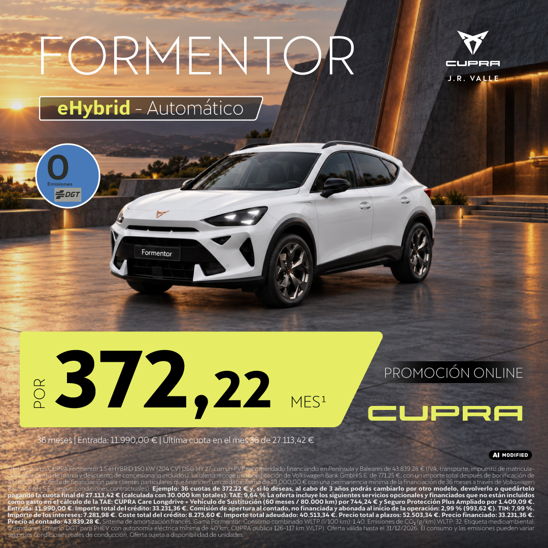 CUPRA VN Formentor eHybrid 37222E octubre 26